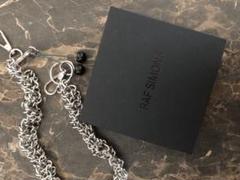 もみ　RAF SIMONS ウォレットチェーン シルバー RAF SIMONS ラフシモンズ 19AW バタフライボールウォレット