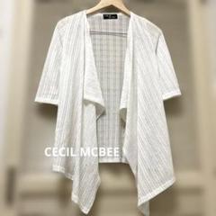 CECIL McBEE ホワイトカーディガン　7