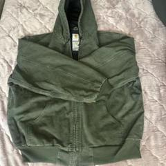 USA Carhartt フード付きジャケット オリーブグリーン 1990年代ヴィンテージ カーハート オリーブグリーン フード付き