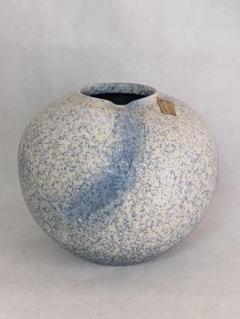 新しい季節庭太郎様専用 信楽焼 水盤 花瓶 花入れ 白釉掛け 直径36cm ...