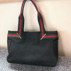本物 GUCCI グッチ シェリーライン キャンバス ミニトートバッグ