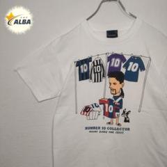 soccer junky XL ホワイト Tシャツ　長袖　バッジョ　baggio サッカージャンキー ロベルト・バッジョ Tシャツホワイト XL