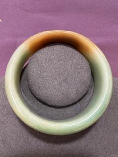 シャー太翠　一口糖　バングル　天然石バングル