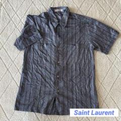 YVES SAINT LAURENT シルクマゼンタ トップス 半袖 9696