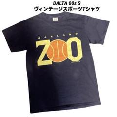 ●古着 DALTA OAKLAND ZOO ヴィンテージTシャツ USA 紺S