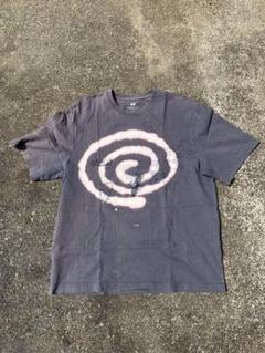 90s ぐるぐる Tシャツ グレー 手描き SOL soonerorlater - メルカリ
