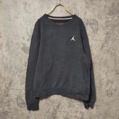 【美品】(M) JORDAN ジョーダン トレーナー スウェット ワッペンロゴ