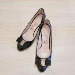 Salvatore Ferragamo ブラックパンプス フェラガモ セリーヌ Salvatore Ferragamo ブラックパンプス フェラガモ セリーヌ