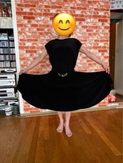社交ダンス☆タカダンス エスベルダワンピース☆ダークブルー