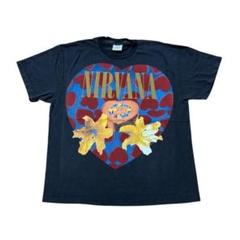 NIRVANA ニルバーナ heart shaped box ハートTシャツ L Authentic Vintage 1993 Nirvana Heart Shaped Box T-shirt Size