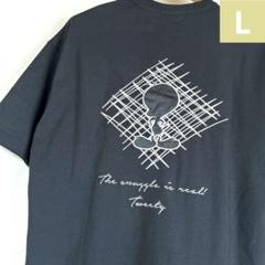 【新品 Ｌ】 ルーニーテューンズ　トゥイーティー サテン 刺繍　Ｔシャツ　クロ