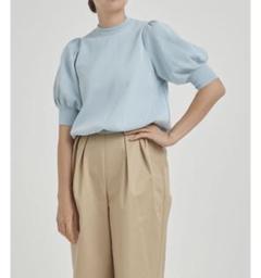 美品 yori ヨリ　コットンパフスリーブニット　半袖ニット Yori｜ヨリ】コットンパフスリーブニット プルオーバー