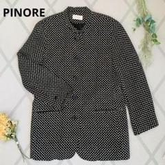 未使用 上質 PINORE 日本製 春夏ジャケット ノーカラージャケット