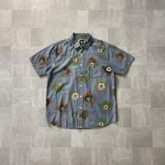 Stussy S/S Floral Chambray Shirt M