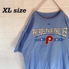MLB フィラデルフィア・フィリーズ　ロゴTシャツ　スカイブルー