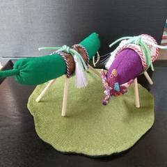 精霊馬　ちりめん細工