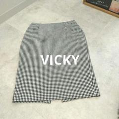 ★ジャンク品★VICKYチェックタイトスカートSのサムネイル