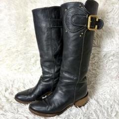 処分価格❣️正規店購入⭐️Chloe クロエ 本革 スタッズ ロング