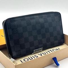 ルイヴィトン【最高級美品】ダミエ グラフィット ジッピーオーガナイザー 長財布