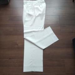 【クリーニング済】BLACK&WHITE　春夏メンズゴルフパンツ 白 W76