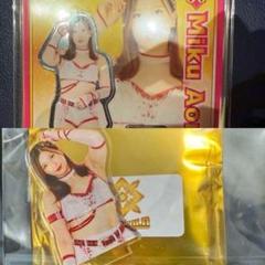 直筆サイン入り　女子プロレス　マリーゴールド　川越大会　凱旋　青野未来　ポスター 女子プロレス マリーゴールド 直筆サイン入りカード 青野未来