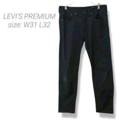 【リーバイス】LEVI'S PREMIUM502 ストレートデニム W31 黒