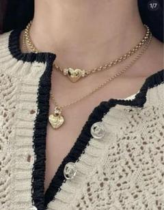 CHANELペンダントトップ　ハート型　淡水パールネックレス CHANELペンダントトップ ハート型 淡水パールネックレス