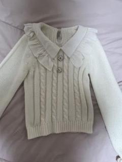 evelyn ビジューネックレスニット 白 evelyn ビジュー ネックレス ニット トップスオンライン ショ