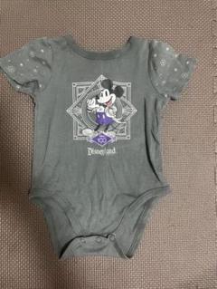 Disney ミッキーマウス ロンパース80サイズ グレー