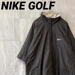 NIKE GOLF ナイロンジャケット アノラック ブラック Y2K テック 00s Y2K NIKE ナイキ 2wayナイロンジャケット ブラック テック