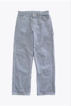 未使用【OKONKWO】KARAKU ヒッコリーペインターパンツ ワーク trim_fce_item6795ad84b10cb.jpg