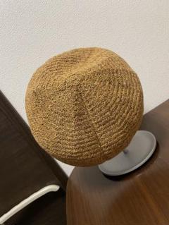 【美品】試着のみ　カオリノモリ 麦わら ベレー帽 ストローハット 春夏