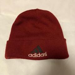 80s 90s adidas ボルドー ビーニー - メルカリ