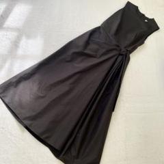 2025年ZARA 黒 ノースリーブ ロングワンピース フリンジ