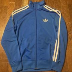 adidas ワンポイント ナイロンジャケット ブルゾン 青白 Ｍ adidas Originals アディダス ジャケット メンズ NYC