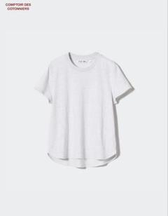 UNIQLO リネンクルーネックT Lサイズ