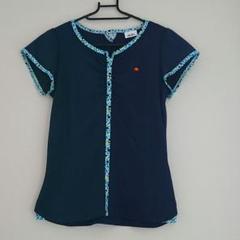 テニスウェア ellesse ネイビー Tシャツ Mサイズ
