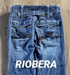 RIOBERA ブーツカットデニム リオベラ 26 Y2K グランジ パンク RIOBERA ブーツカットデニム リオベラ 26 Y2K グランジ パンク