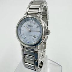 【稼働品】SEIKO 自動巻 ラウンド ブルー文字盤 デイト ビンテージ