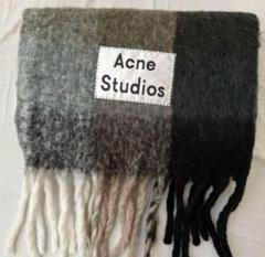 【美品・未使用】Acne Studios チェック柄マフラー グレー系 Acne Studios アクネストゥディオズ マフラー CA0084 FN-UX