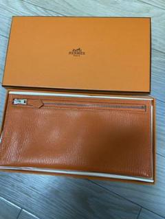 エルメス HERMES ペンケース ピッコロ レッド　シルバー金具 エルメス HERMES ペンケース ピッコロ レッド シルバー金具