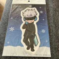 呪術廻戦ちびキャラ描き起こしガラスステッカー　五条悟　Snow Fes Ver.