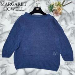 【国産】 極美品】マーガレットハウエル ボトルネック ニット リネン100% トップス