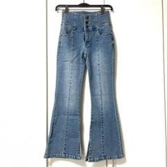 MOUSSY ブーツカットデニム ライトブルー - メルカリ