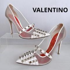 ヴァレンティノ　クリアヒールパンプス VALENTINO ヴァレンティノ ロックスタッズ ハイヒール パンプス