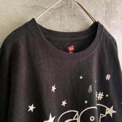 ヘインズ 古着 アメリカ輸入 プリント Tシャツ 半袖 XLサイズ 黒色