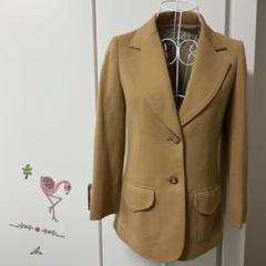 ベージュ チェスターコート ダブルボタン　ヴィンテージ
