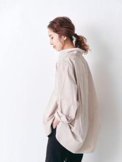 Spick & Span コットンブロードワイドスクエアシャツ ピンク未使用品 未使用】spick and span コットンブロードワイドスクエアシャツ