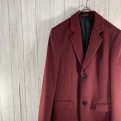 【美品】 ZARA ザラ　バーガンディ チェスターコート　メンズアウター　S 美品】 ZARA ザラ バーガンディ チェスターコート メンズ
