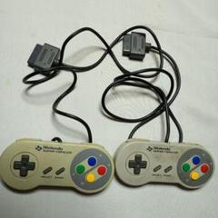 ジャンク品】スーパーファミコンコントローラー2個です。 - メルカリ